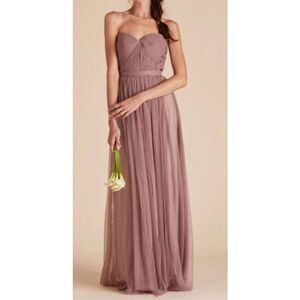 Birdy Grey Elegant Blush Pink  Convertible Tulle Evening Gown